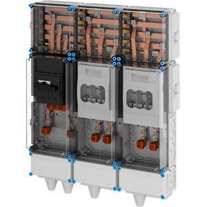 Hensel - Verteilerschrank für Energieversorgung Ladeverteiler Mi EV 200kW 2000 b. z. 2 Ladepunkte