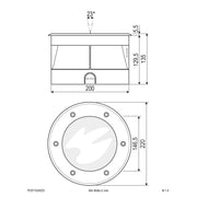 EVN Lichttechnik - Bodeneinbauleuchte LED-Bodeneinbauleuchte PC67102402S IP67