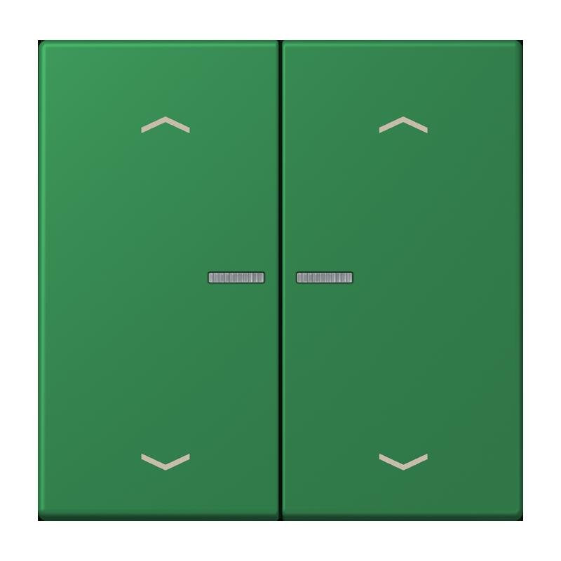 Jung - Abdeckung/Bedienelement für Installationsschalterprogramme Wippe mit Lichtleiter LC 102 KO5P 219 vert fonce