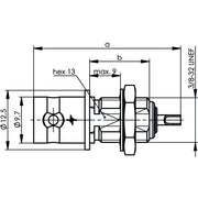 Telegärtner - Koax-Steckverbinder BNC Einbaubuchse 100023550 75 Ohm − 5 Stück