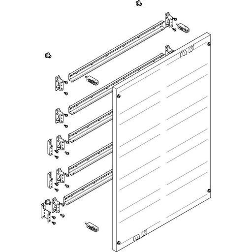 ABN - Verteilerfeld für Installationsverteiler ESPRO-Modul MF2510 flach BxH:500x750mm