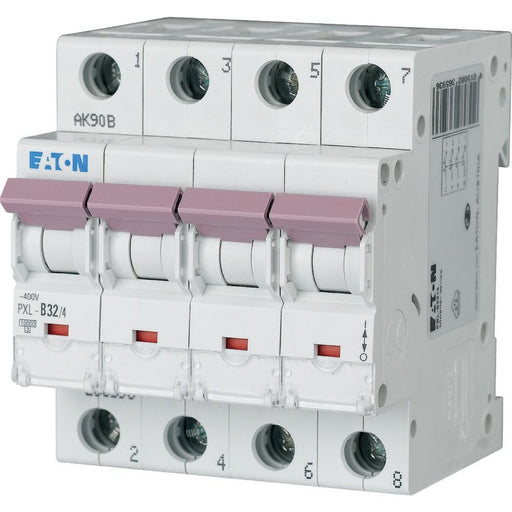Eaton - Leitungsschutzschalter PXL-D32/4 32 A, 4p,Steckkl. D