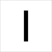 RZB - Beschriftung Buchstaben/Zahlen Buchstabe "I" 99223.013.I 120mm