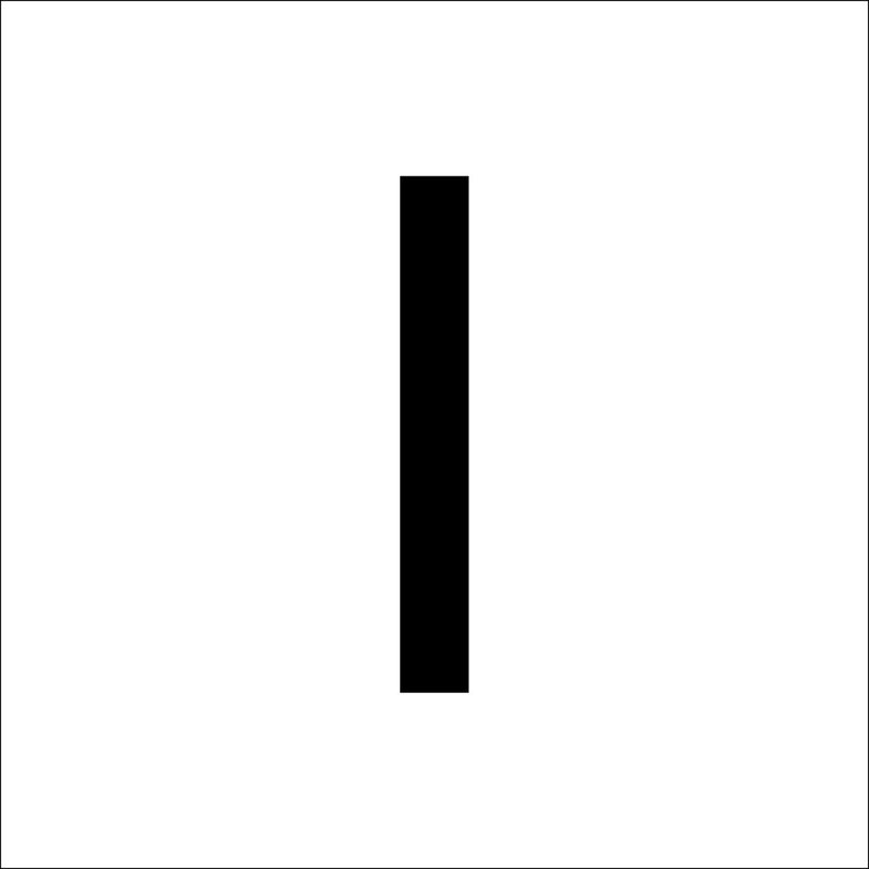 RZB - Beschriftung Buchstaben/Zahlen Buchstabe "I" 99223.013.I 120mm
