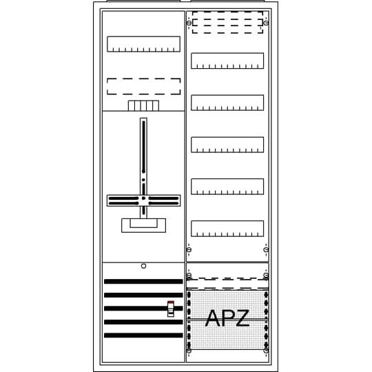 Striebel&John - Zähler-Komplettschrank Komplettschrank DA27GB AP3Pkt.A271Z1V5A2 − 1 Stück