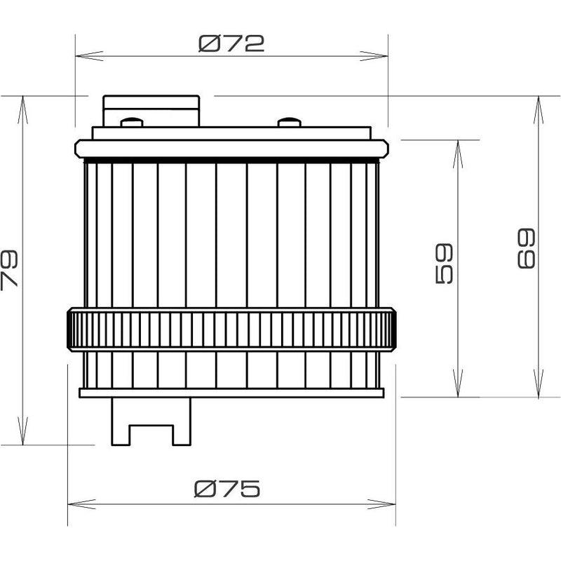 Grothe - Signalsäulenelement, optisch Warnlicht or TWL 8711 12-240V