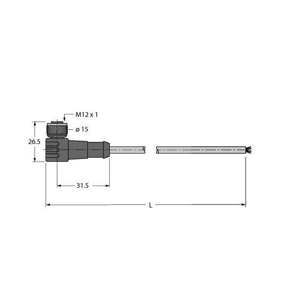 Turck - Konfektioniertes Sensor-Aktor-Kabel RFID-Leitung WK4.5T-5/S2503 Economy