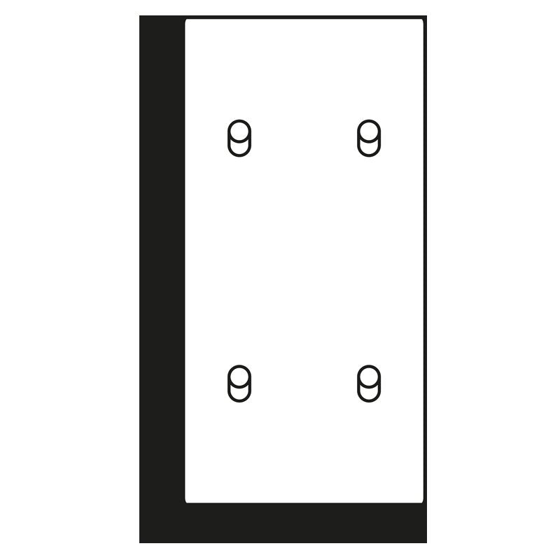 Jung - Abdeckung/Bedienelement für Installationsschalterprogramme Abdeckung mit Kipphebel LC 12-25 R 0 230 Zylinder