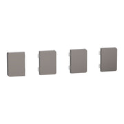 Merten - Abdeckung/Bedienelement für Installationsschalterprogramme Tastsensor 4f MEG6194-6050 Nickelmetallic