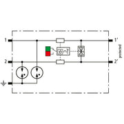 DEHN - Kombi-Ableiter für Informations-/MSR-Technik Modularer Kombi-Ableiter BCO ML2 BD HF 24 für 1 Doppelader BLI
