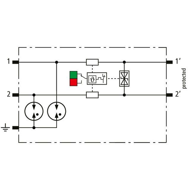 DEHN - Kombi-Ableiter für Informations-/MSR-Technik Modularer Kombi-Ableiter BCO ML2 BD HF 24 für 1 Doppelader BLI