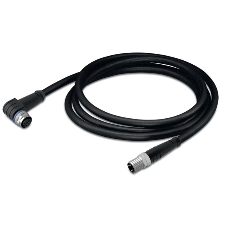 WAGO - Konfektioniertes Sensor-Aktor-Kabel Sensor-/Aktorleitung M12A 756-5503/030-010 Bu.,wink.,M8-St.,ax