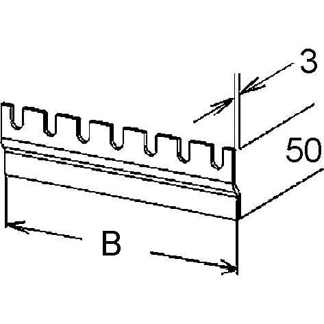 Niedax - Kabelrinne GFK-Kabelrinne KR 110.100
