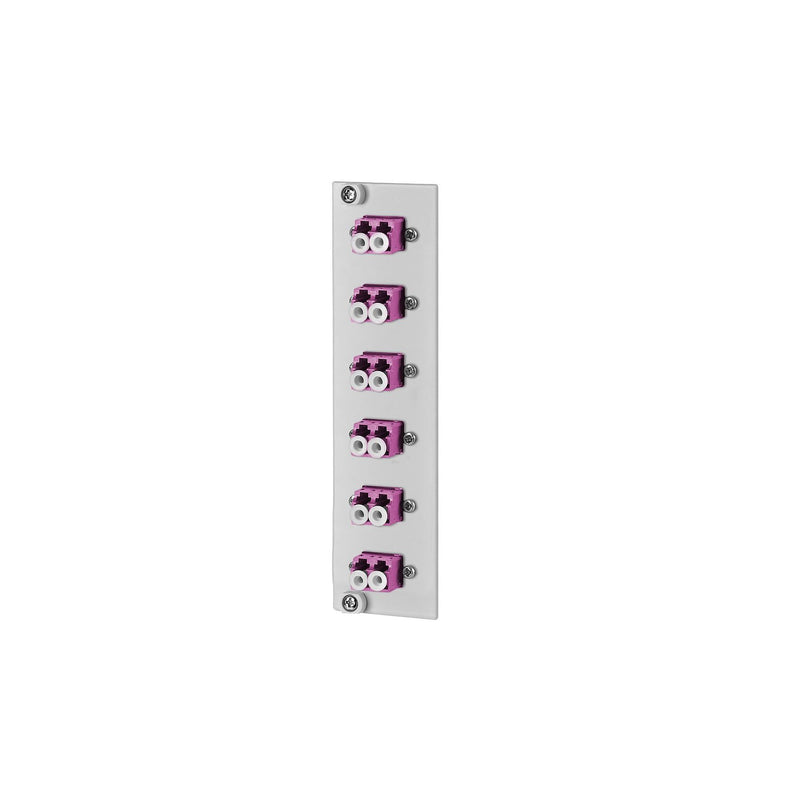Metz Connect - Patchpanel LWL OpDAT REGpro Frontplatte 15024A7506-E 6xLC-D OM4