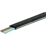 Goobay - Daten- und Kommunikationskabel Telefonflachkabel 100 m R. 93306 sw,6adrig