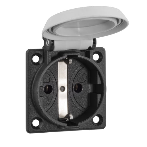 ABL - Schutzkontakt-Anbausteckdose EB-Steckdose 1661060 1K gr/gr Sk