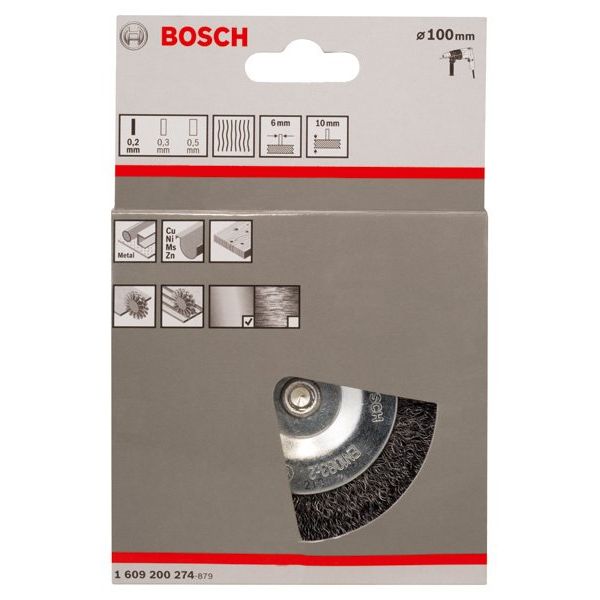 Bosch - Rotierende Drahtbürste PRO Metal clean 1609200274 Scheibenbürste