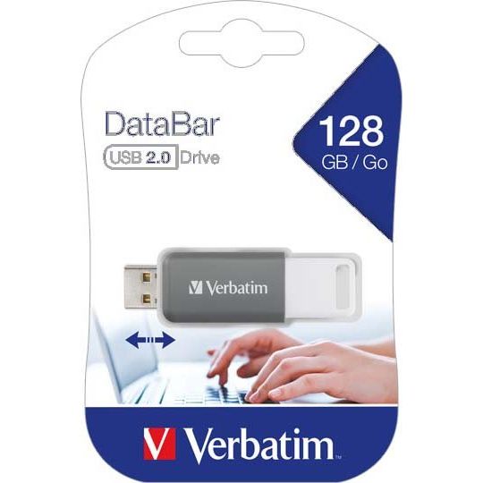 Verbatim - Speichermedium digital USB 2.0 Stick 128GB DataBa 49456 gr (R)12MB/s,(W)5MB/s − 10 Stück