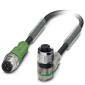 Phoenix Contact - Konfektioniertes Sensor-Aktor-Kabel Sensor-/Aktor-Kabel SAC-4P-M12M #1681211 4-pol.RAL7021 5m