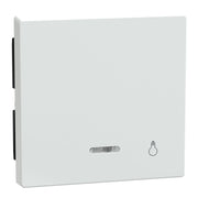 Merten - Abdeckung/Bedienelement für Installationsschalterprogramme Wippe Kontr.Fenster aws/gl 435925 Aufdruck Licht