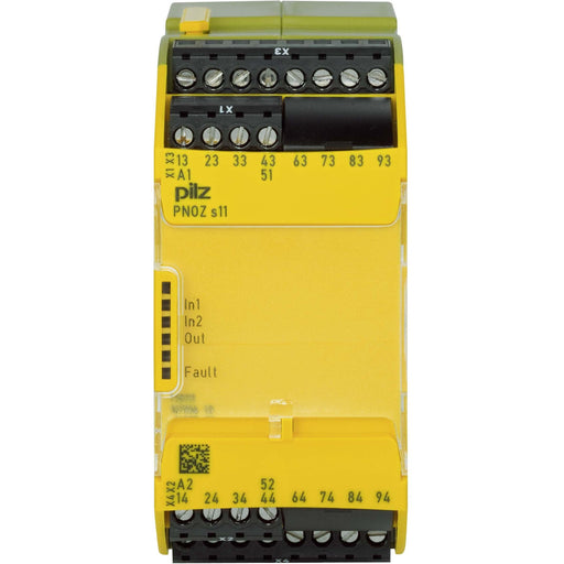 Pilz - Gerät zur Überwachung von sicherheitsgerichteten Stromkreisen Kontaktblock PNOZ s11 #750111 24VDC 8 n/o 1 n/c