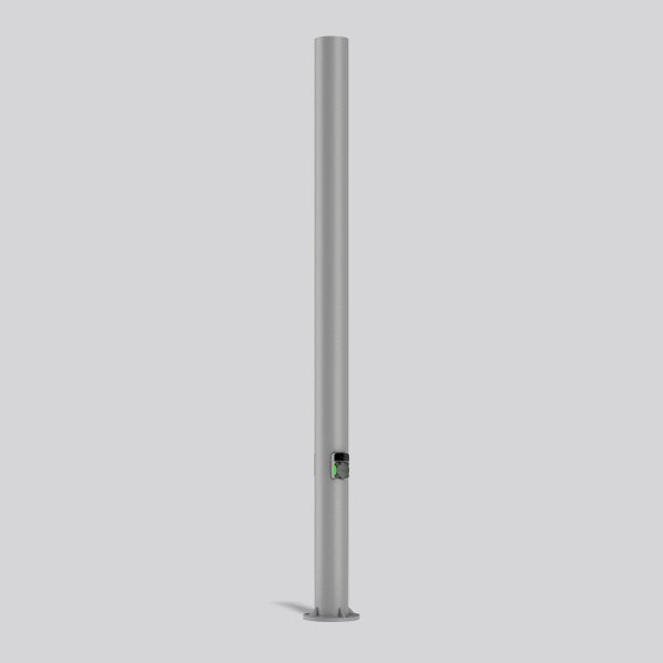 RZB - Ladestation E-Mobility Mast mit Wallbox 811209 2x22kW, silber