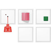 Jung - Behindertenelement für Installationsschalterprogramme Notrufset NRS LS 0834-2 WW