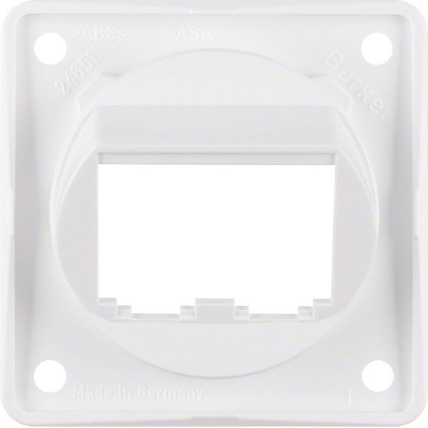 Berker - Einsatz/Abdeckung für Kommunikationstechnik Tragplatte pws/gl 845582509 für 2 BTR-/E-DA