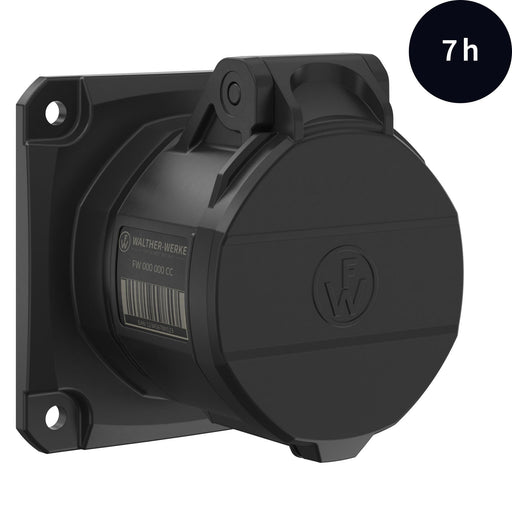 Walther Werke - CEE-Anbausteckdose (IEC 60309) CEE NEO Anbaudose gerade FW411507SK 16A 5P 7h IP54 − 10 Stück