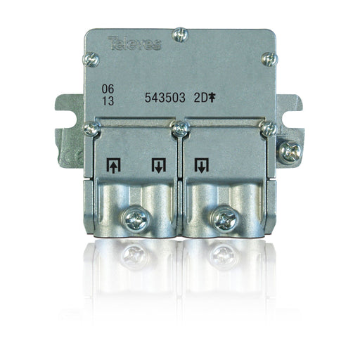 Televes - Abzweiger und Verteiler Easy-F Verteiler 2f. EFV2N 5-2400 MHz VD: 5 dB