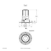 EVN Lichttechnik - Downlight/Strahler/Flutlicht LED-Einbauleuchte modular F03R14SM1340L55P Konfigurationstype