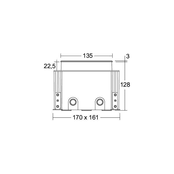 Brumberg Leuchten - Bodeneinbauleuchte LED-Bodeneinbauleuchte 14686083 3000K, schwarz