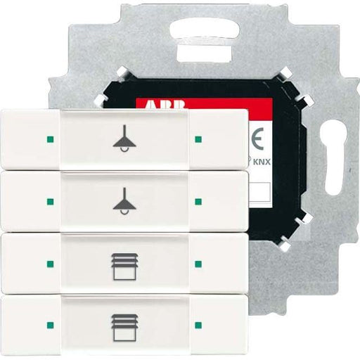 Busch-Jaeger - Bussystem-Tastsensor Bedienelement 4-fach 6127/01-884-500 studioweiß matt