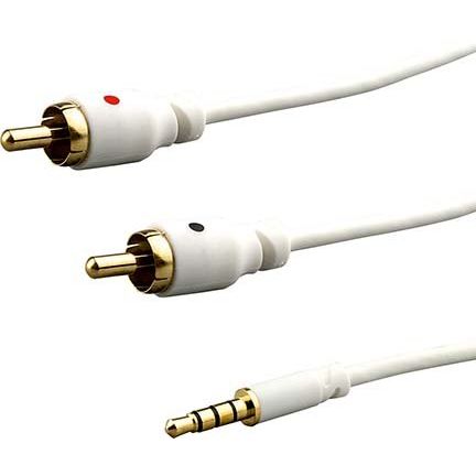 E+P Elektrik - Konfektioniertes A/V-Kabel Anschlusskabel 3pol BS 113/05 W 0,5m 3,5St/2Chinch