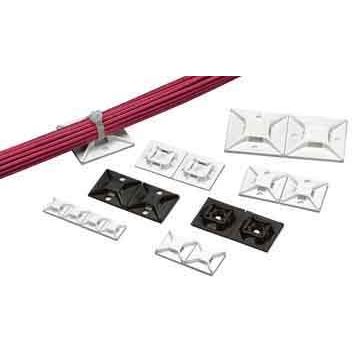 Panduit - Befestigungssockel und -element für Kabelbinder Klebeplatte ABM1M-A-C ws 12,7x12,7x4mm − 500 Stück