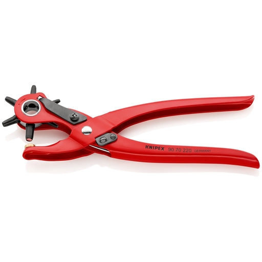 Knipex - Stanzzange Revolverlochzange 90 70 220 rot, 220mm