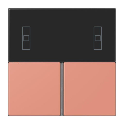 Jung - Abdeckung/Bedienelement für Installationsschalterprogramme Tastensatz 3fach LC 4093 TSA 233 locre rouge moyen