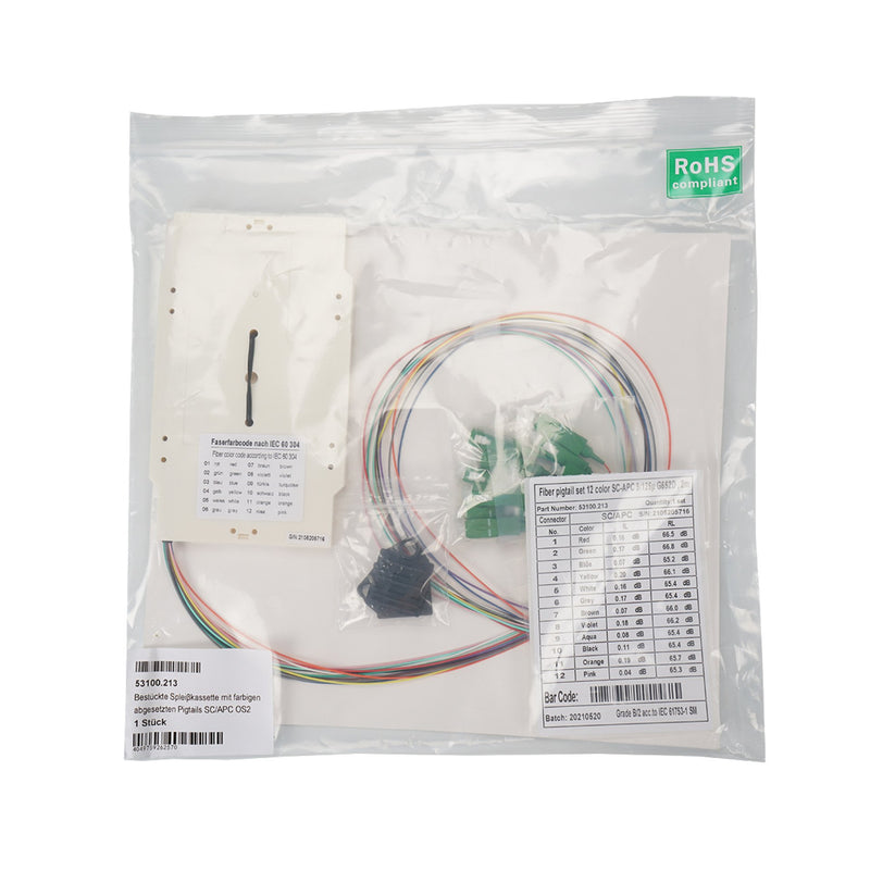 EFB-Elektronik - LWL-Pigtail Bestückte Spleißkassette 53.100.211