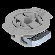 Unex - Gleitmutter mit Feder 60710-C6 grau M8 Klasse 6 − 50 Stück