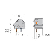 WAGO - Leiterplattenklemme Anreihbare Leiterplattenk. 236-763/332-000/999- 2,5mm² − 100 Stück