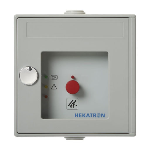 Hekatron Vertriebs - Taster Handauslösung DKT 02 gr grau 24V 2x1 Wechsl