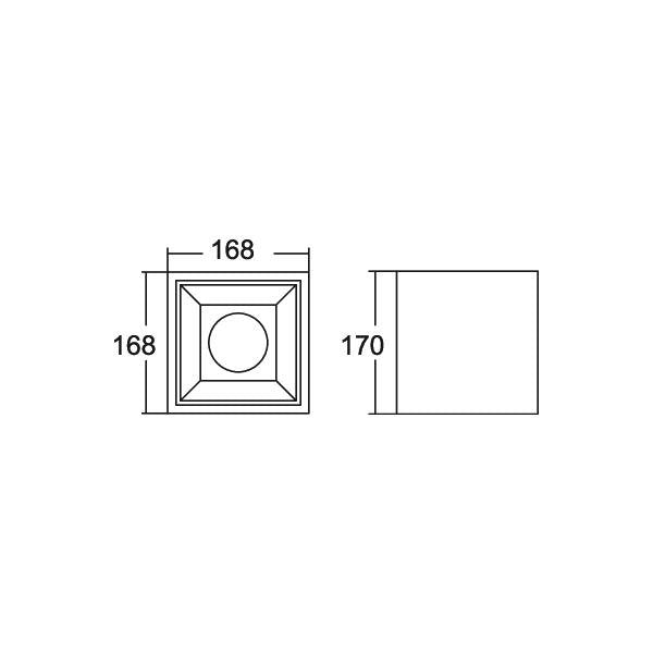 Brumberg Leuchten - Decken-/Wandleuchte LED-Anbaudownlight 42643164DA 4000K