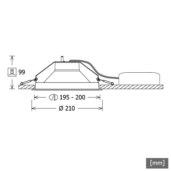 LTS Licht&Leuchten - Downlight/Strahler/Flutlicht LED-Downlight LEWYM 101.830 weiß 830
