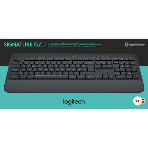 Logitech - Tastatur K650 wireless,BT,DE