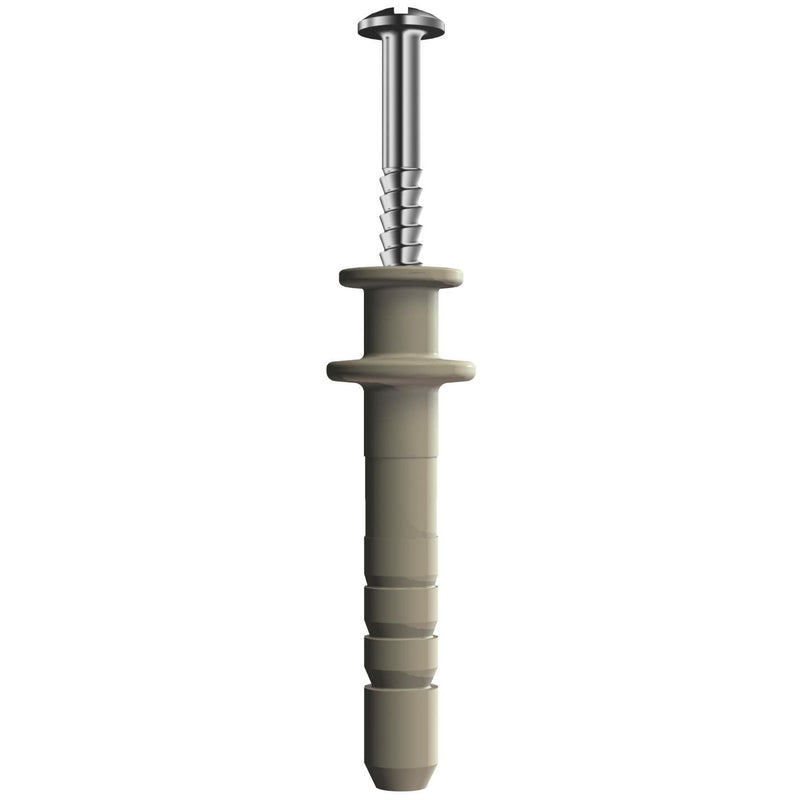 OBO Bettermann - Nageldübel Doppelflanschdübel 910 DF 6x35 6x40mm − 100 Stück