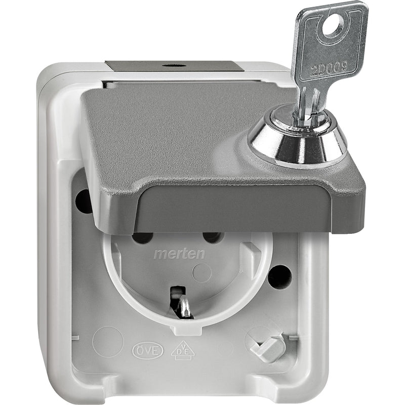 Merten - Steckdose SCHUKO-Steckdose MEG2423-8029 lichtgrau