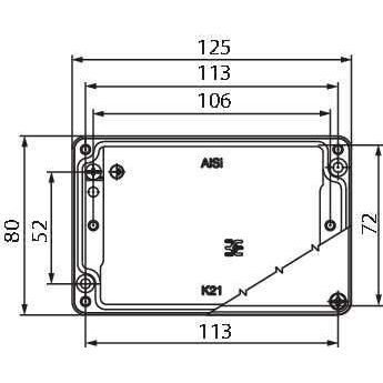 Weidmüller - Gehäuse/Schaltschrank (leer) Flanschdose 2Port IE-OM-V01M-K21-2S gerade − 1 Stück