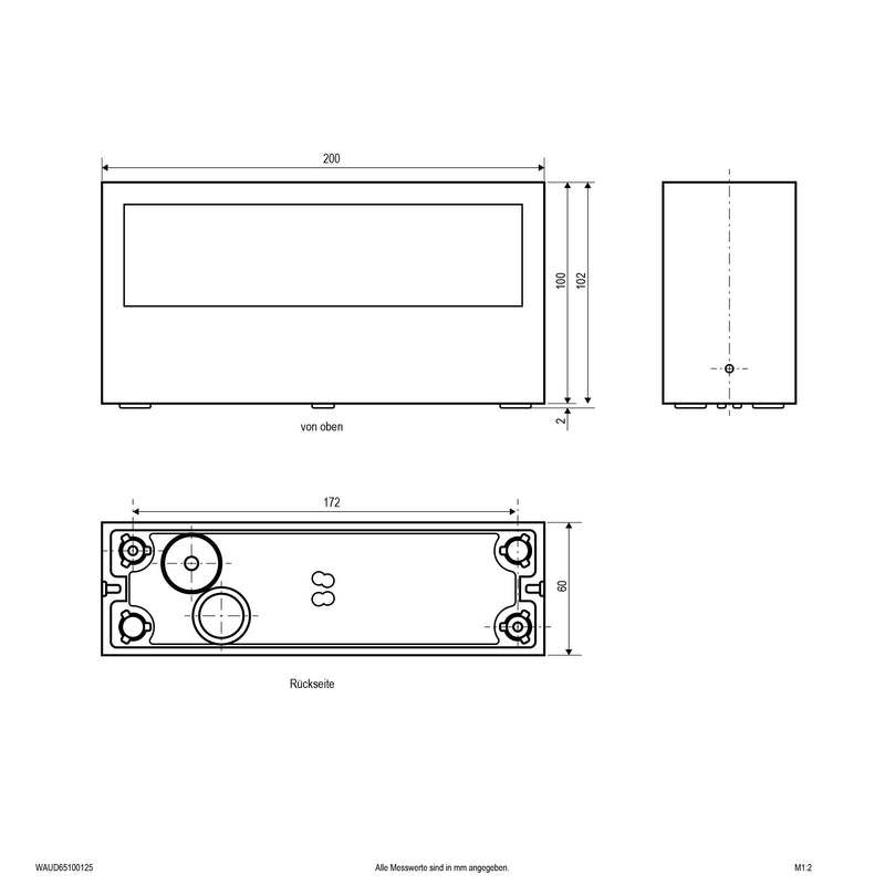 EVN Lichttechnik - Decken-/Wandleuchte LED-Wandleuchte WAUD65100125 IP65