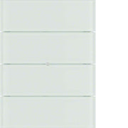 Berker - Bussystem-Tastsensor Tastsensor 4fach 75164090 Glas polarweiß