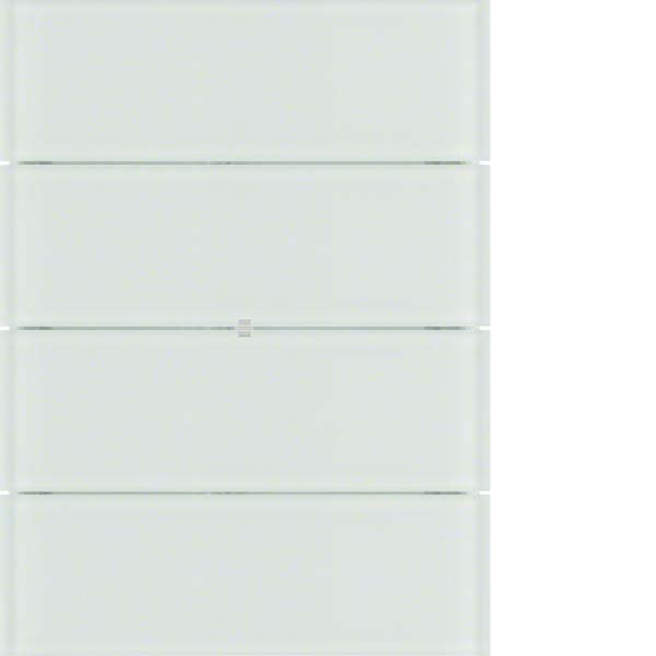 Berker - Bussystem-Tastsensor Tastsensor 4fach 75164090 Glas polarweiß